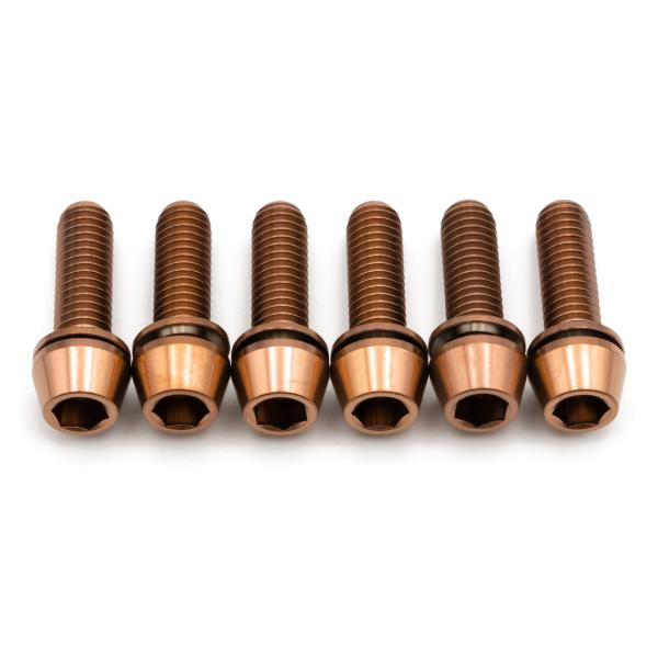 Better Bolts Deity Copperhead Vorbau M6x19mm Titan Schrauben-Kit copper