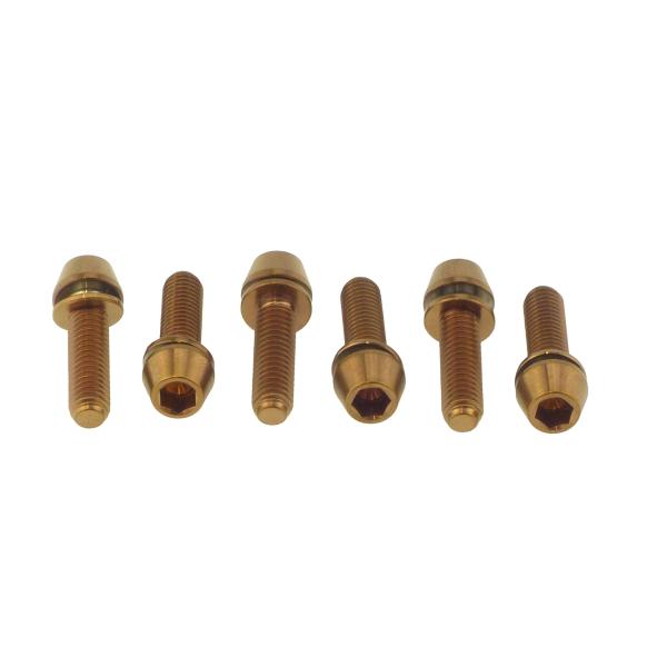 Better Bolts Enve M6/M7/Alloy Vorbau M5x18mm Titan Schrauben-Kit copper