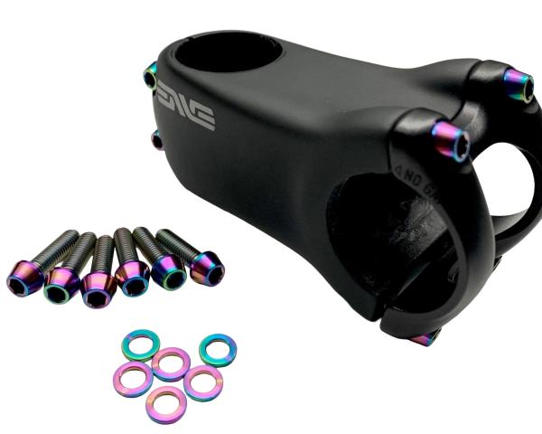 Better Bolts Enve M6/M7/Alloy Vorbau M5x18mm Titan Schrauben-Kit rainbow