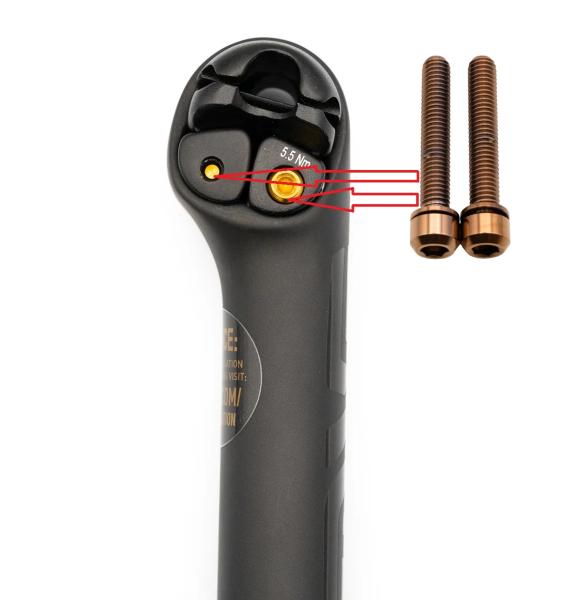 Better Bolts Enve Sattelstütze Klemmschrauben Kit Titan copper