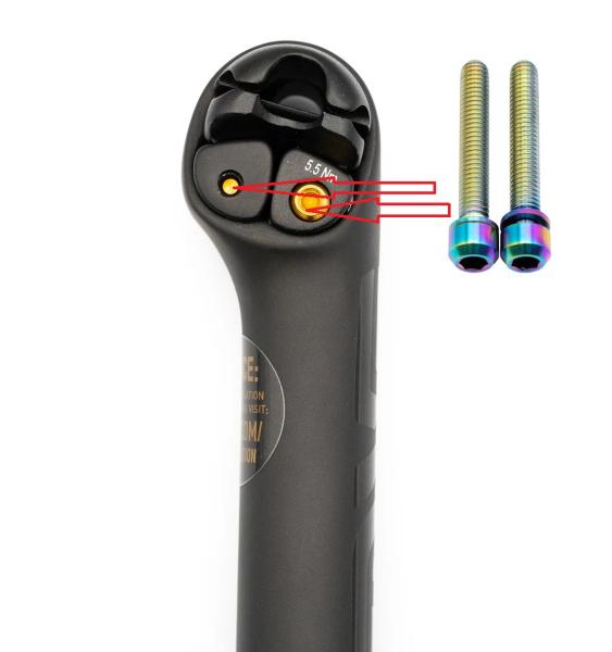 Better Bolts Enve Sattelstütze Klemmschrauben Kit Titan rainbow