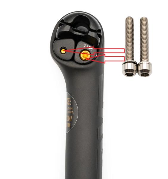 Better Bolts Enve Sattelstütze Klemmschrauben Kit Titan silver