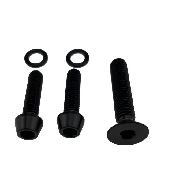Better Bolts Enve SES AR In-Route One-Piece/SES Aero Pro One-Piece Vorbau M5x15/M6x35mm Titan Schrauben-Kit black