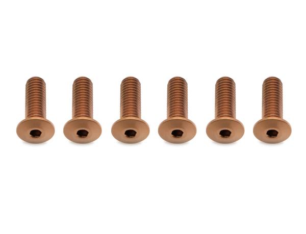 Better Bolts Flaschenhalterschrauben-Kit Low Profile (6 Stk.) M5x15mm Titan copper