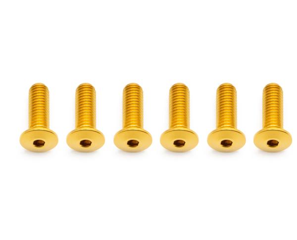 Better Bolts Flaschenhalterschrauben-Kit Low Profile (6 Stk.) M5x15mm Titan gold