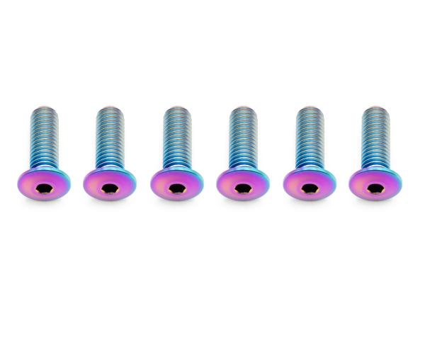 Better Bolts Flaschenhalterschrauben-Kit Low Profile (6 Stk.) M5x15mm Titan rainbow
