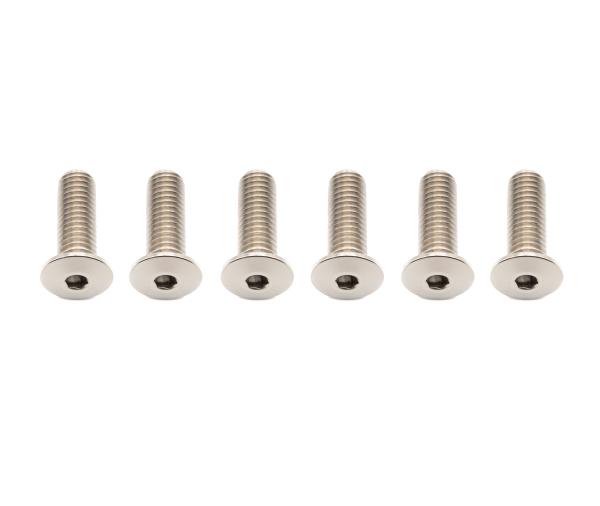 Better Bolts Flaschenhalterschrauben-Kit Low Profile (6 Stk.) M5x15mm Titan silver