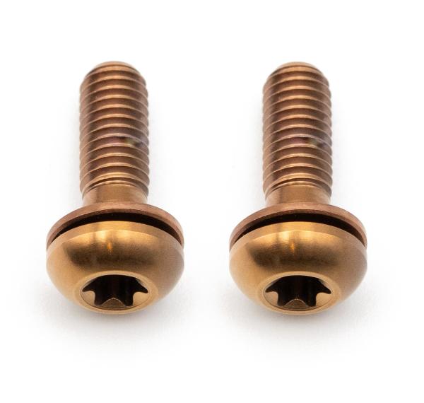 Better Bolts Flat Mount Befestigungsschrauben Kit Titan M5x15mm copper