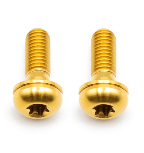Better Bolts Flat Mount Befestigungsschrauben Kit Titan M5x15mm gold