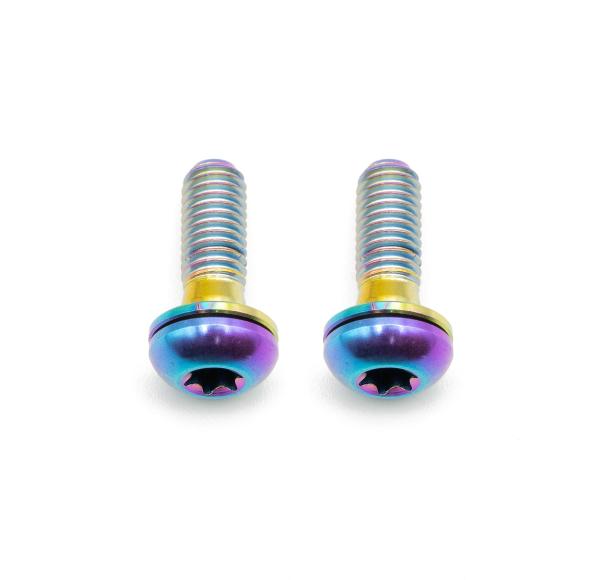 Better Bolts Flat Mount Befestigungsschrauben Kit Titan M5x15mm rainbow