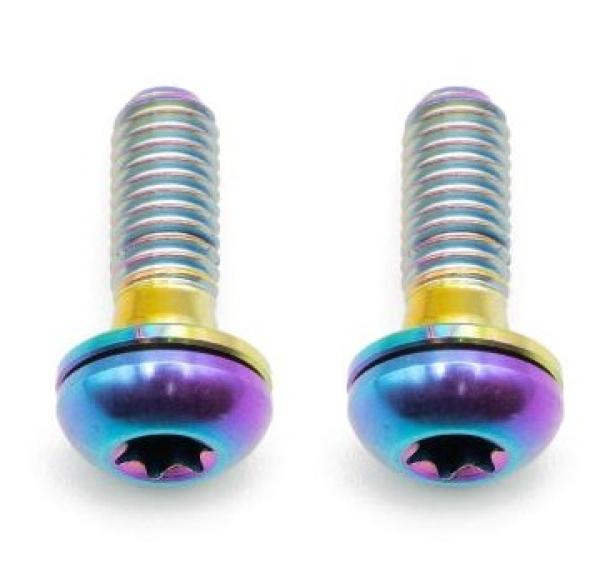 Better Bolts Flat Mount Befestigungsschrauben Kit Titan M5x17mm rainbow