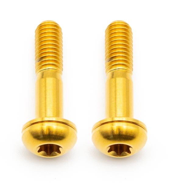 Better Bolts Flat Mount Befestigungsschrauben Kit Titan M5x22mm gold