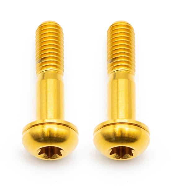 Better Bolts Flat Mount Befestigungsschrauben Kit Titan M5x27mm gold