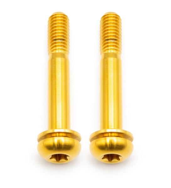 Better Bolts Flat Mount Befestigungsschrauben Kit Titan M5x32mm gold