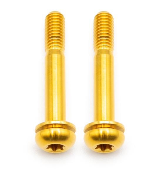 Better Bolts Flat Mount Befestigungsschrauben Kit Titan M5x37mm gold