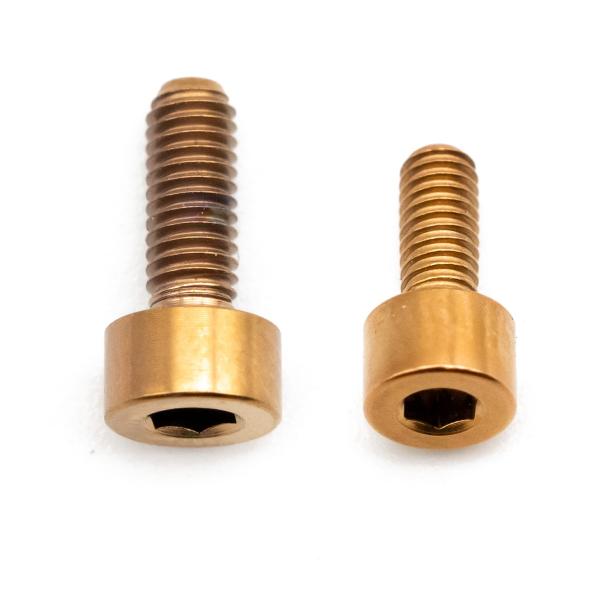 Better Bolts Fox 32 2025+ Grip/Grip2/GripX/Grip X2/Rhythm Federgabel Schrauben-Set Titan copper