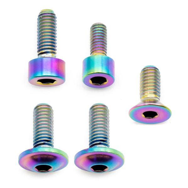 Better Bolts Fox 34 Grip/Grip2/GripX/Grip X2/Rhythm Federgabel Schrauben-Kit Titan rainbow