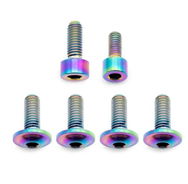 Better Bolts Fox 34 SL Grip/Grip2/GripX/Grip X2/Rhythm Federgabel Schrauben-Kit Titan rainbow