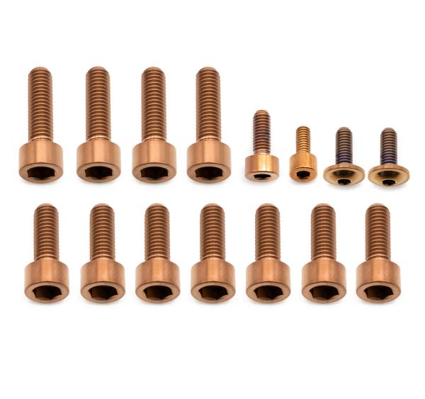 Better Bolts Fox 40 Grip X2 Federgabel Schrauben-Kit Titan copper