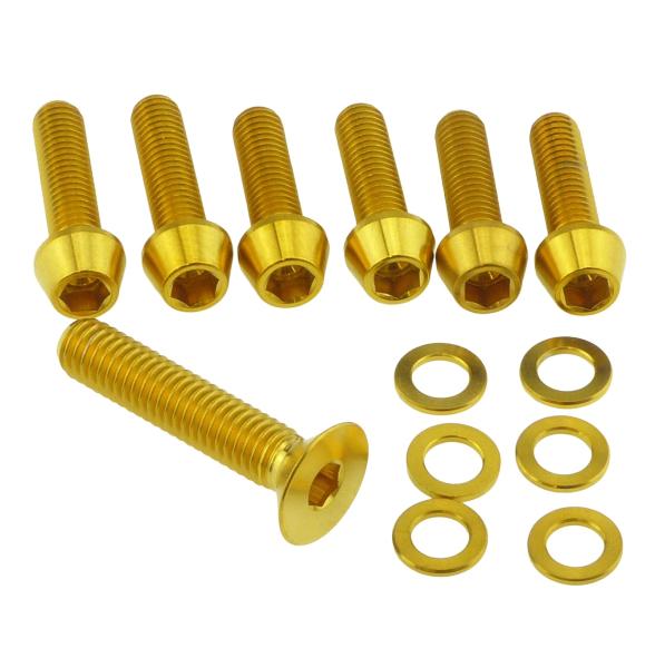 Better Bolts IN-Route/IN-Route High Rise Vorbau Titan Schrauben-Kit gold