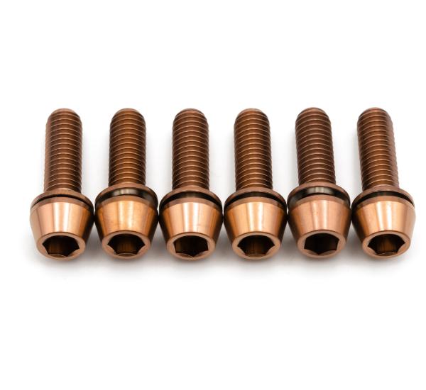Better Bolts Raceface Turbine R Vorbau M5x17mm Titan Schrauben-Kit copper