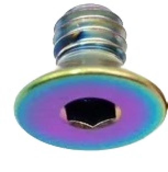 Better Bolts Rock Shox Vivid/Super Deluxe 2023+ (Coil/Air) Dämfer Compression Bolt Titan rainbow