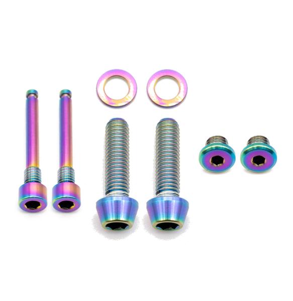 Better Bolts Shimano XTR M9220 Disc Brake Schrauben Kit Titan rainbow