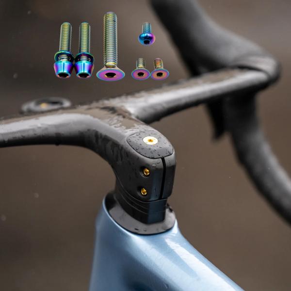 Better Bolts Specialized Roval Rapide/Roval Alpinist II Integrated Cockpit Titan Schrauben-Kit rainbow
