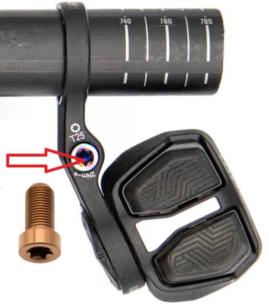 Better Bolts Sram AXS POD Controller Schraube Titan copper