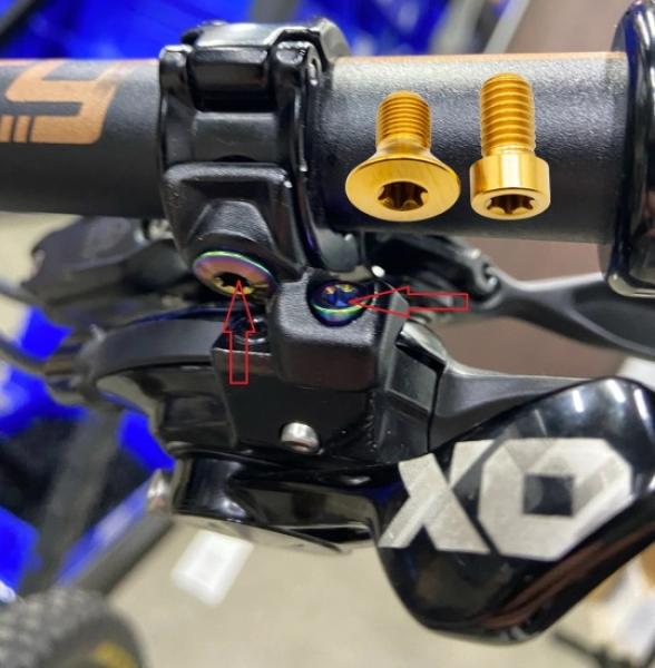 Better Bolts Sram Matchmaker X Schrauben Set Titan gold