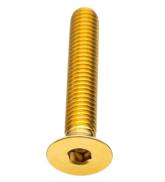 Better Bolts Steuersatz Top Cap Senkkopf-Schraube Titan M6x35mm gold