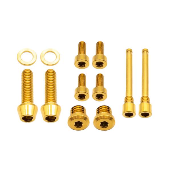 Better Bolts TRP DHR Evo Disc Brake Schrauben Kit Titan gold