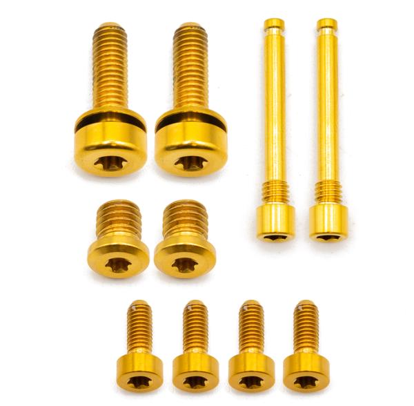 Better Bolts TRP Evo Pro/Evo X Disc Brake Schrauben Kit Titan gold