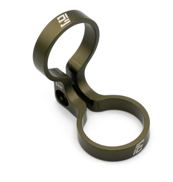Freedom Coast 90 Degree Sram Pod Clamp od green inkl. Better Bolts Titan-Schraube black