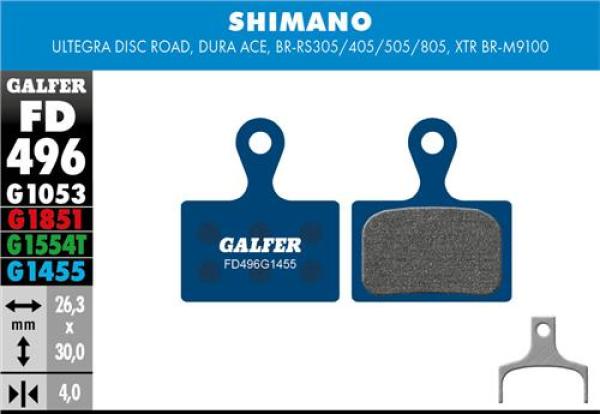 Galfer Road FD496 Shimano Dura Ace/Ultegra/GRX/XTR Bremsbeläge