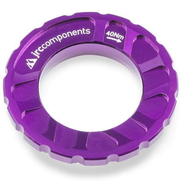 JRC Components Kizuna Bremsscheibenverschlussring Centerlock Aussenverzahnung purple