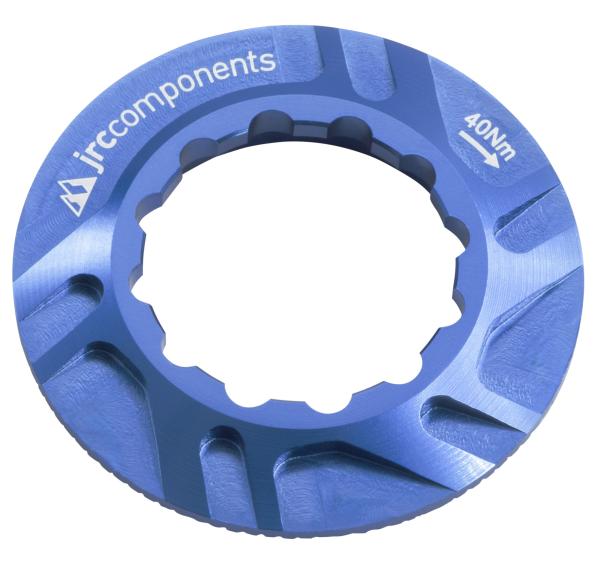 JRC Components Kizuna Bremsscheibenverschlussring Centerlock Innenverzahnung blue