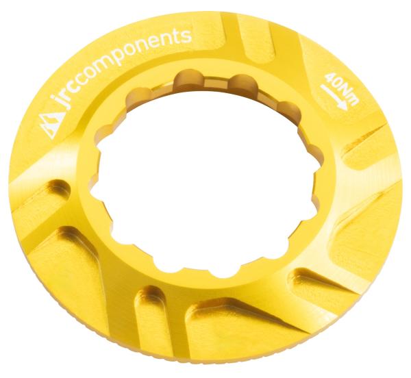 JRC Components Kizuna Bremsscheibenverschlussring Centerlock Innenverzahnung gold