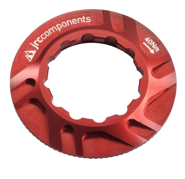 JRC Components Kizuna Bremsscheibenverschlussring Centerlock Innenverzahnung red