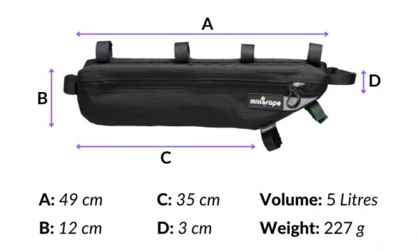 Miss Grape Internode 5 waterproof Rahmentasche