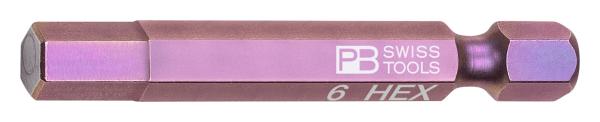 PB Swiss Tools PB E6.210/6 Grösse 6mm Innensechskant Precision Bit 1/4"