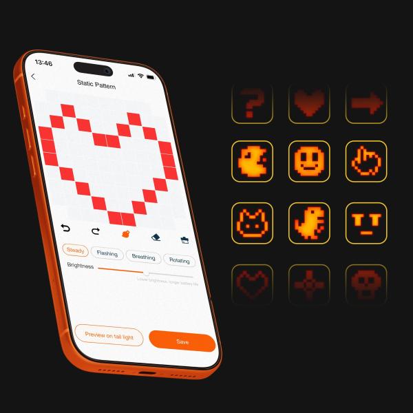 Ravemen NT401 Smart Emoji Rücklicht