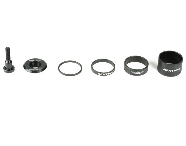 Renthal Top Cap and Spacer Set black