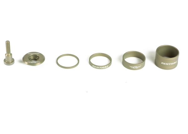 Renthal Top Cap and Spacer Set gold